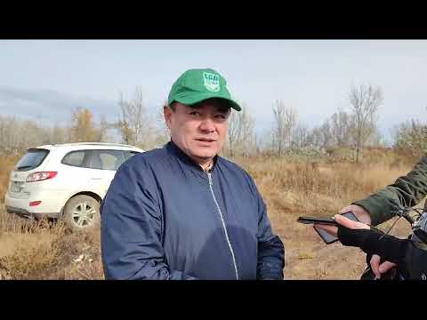 Выезд эко активистов на предполагаемое место разработки песчаного карьера на реке Урал