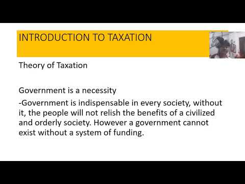 Income Taxation: Chapter 1- Introduction to taxation Part 1A