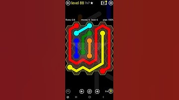 How To Solve Flow Free Hexes Classic Pack Level 88 Med 7x7 Board Walk Through Solution Walkthrough