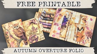 Autumn Overture Folio Junk Journal Kit