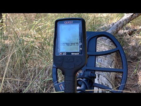 Металлоискатель Quest X10 IDmaxX. Катушка DD 11х10 - Официальный прибор. Гарантия. Бесплатная доставка, видео 3