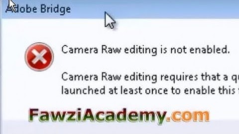 Camera Raw editing not enabled HOW TO WORK AROUND