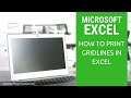 How to Print Gridlines in Excel (2016)