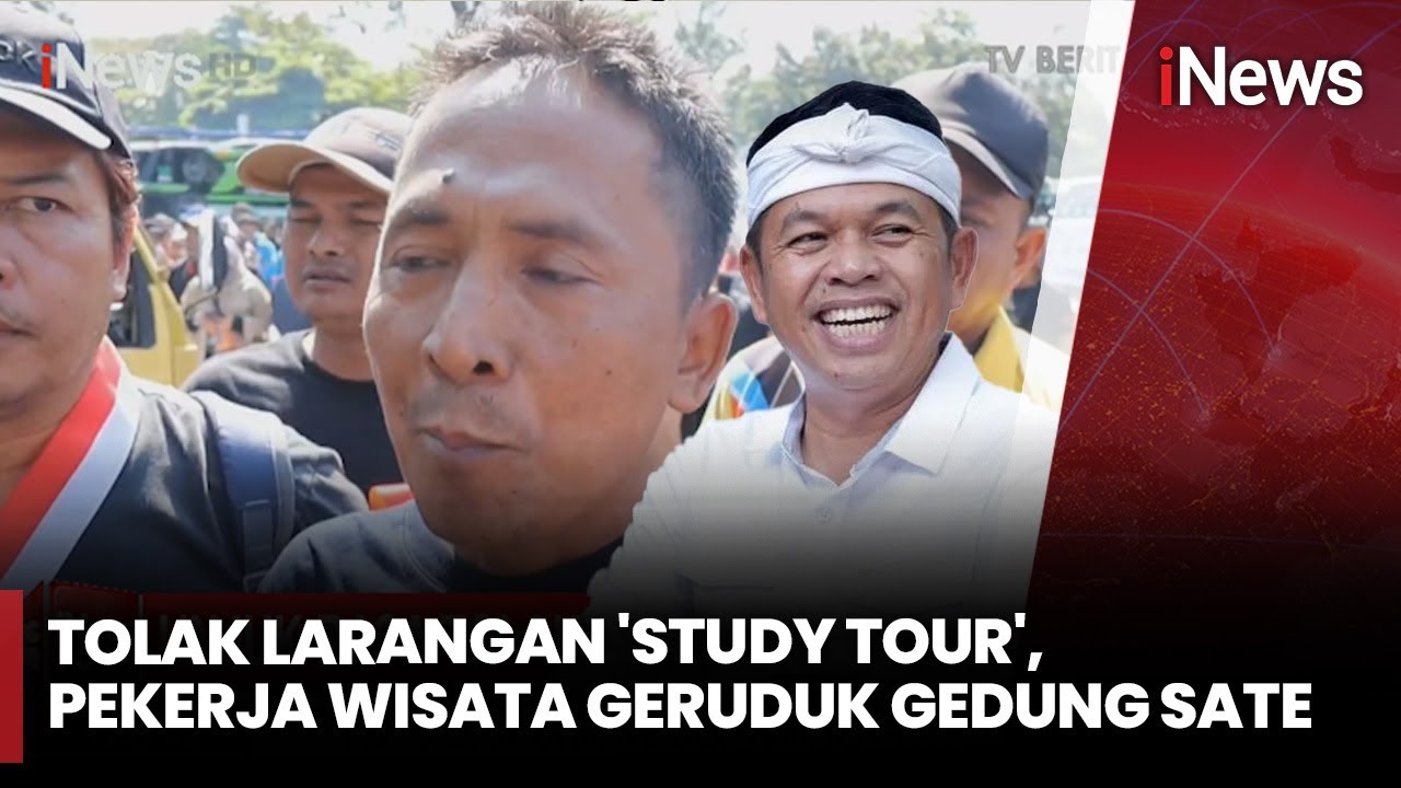 Pekerja Pariwisata Jabar Demo Tolak Larangan 'Study Tour' Kebijakan KDM | iNews Room | 21/7