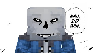 Yes, we made Sans the fat skeleton "strong" (Minecraft) screenshot 3