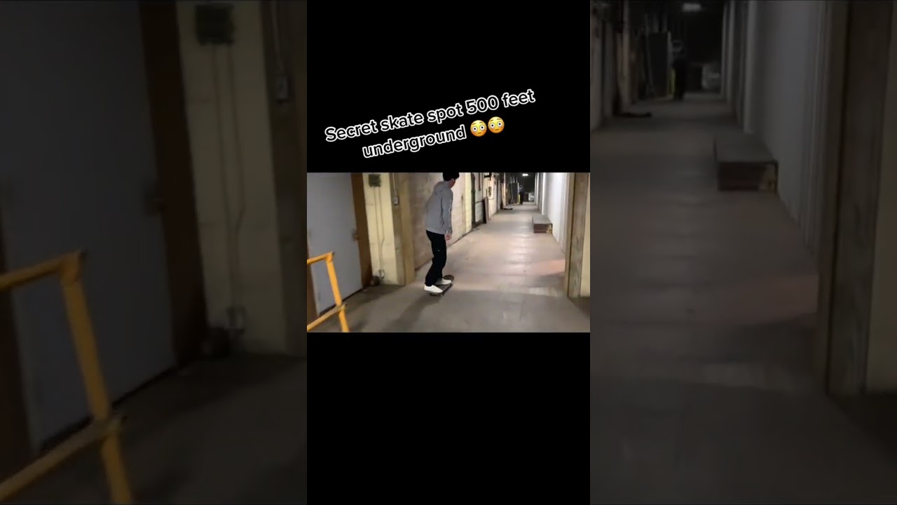 Secret Underground Skate Spot 🤔!!