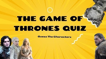 Guess The Characters of Game of Thrones (Season 1)