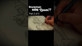 Sketching a Superhero Snowman: Unique Art for Printing Businesses! Part 2