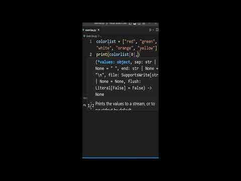 Write a Python program to display the first and last colors from the following list #python