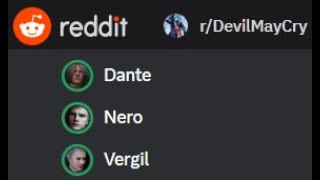 dante, nero, and vergil look at r/devilmaycry