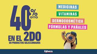 Fybeca 40% off the second product