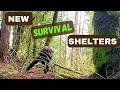 New survival shelter designs  flint steel no char
