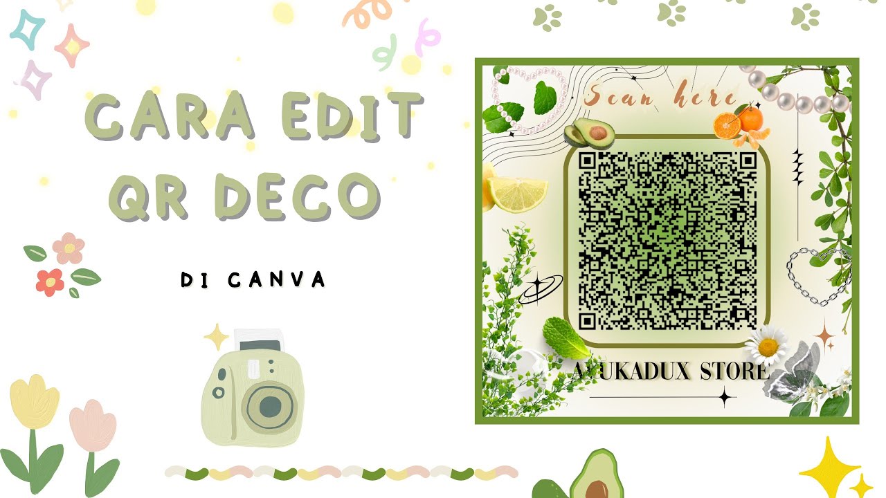 cara membuat QR Deco di canva 🍊