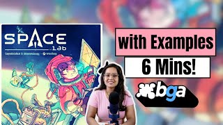 Space Lab - How to Play in 6 Mins | Board Game Arena!