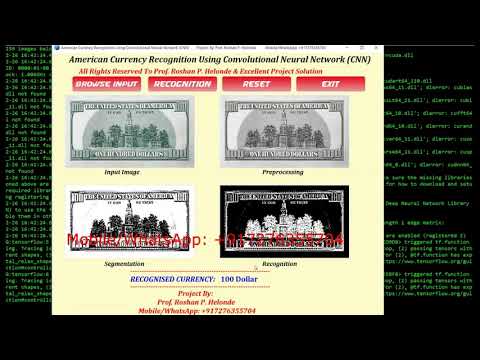 American Currency Recognition Using Python Code || Dollar Recognition Using Python Source Code