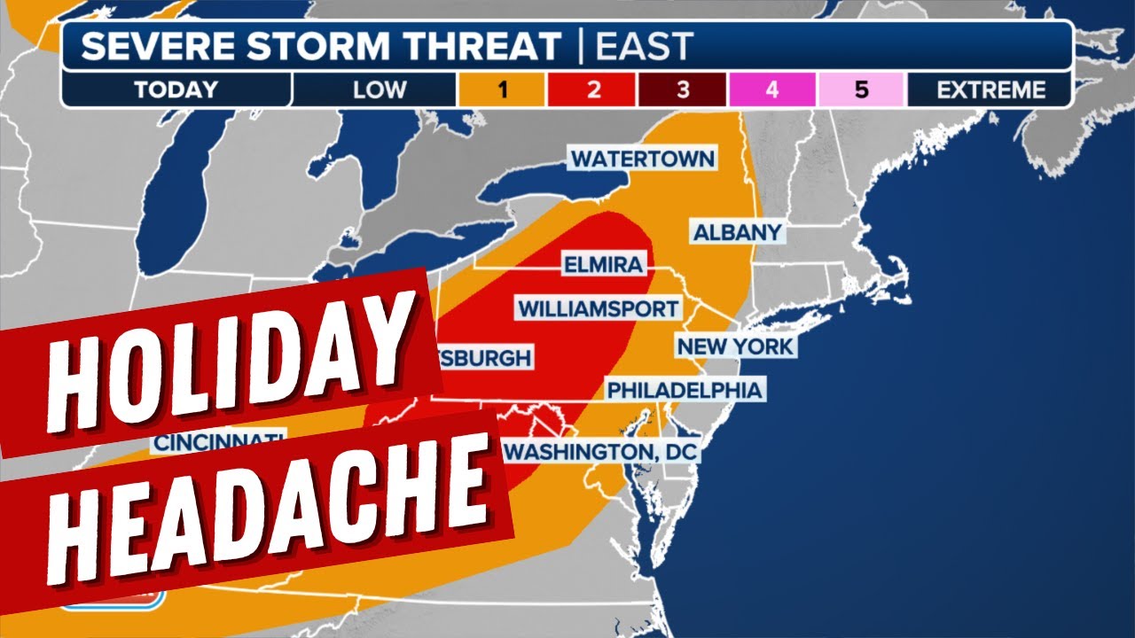Severe Weather Threat Kicks Off Labor Day Weekend In Northeast, Mid ...