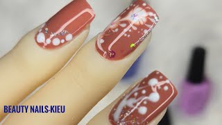 Nail Art À Pois Facile 💅✨️/Simple Dot Nail Art/Vẽ Móng Chấm Bi Siêu Dễ/#29/Beauty Nails-Kieu