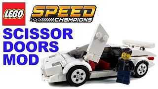 Adding Scissor Doors to Lego set 76908: Lamborghini Countach