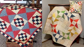 New patchwork simple baby quilt design by pop up fashion 💗