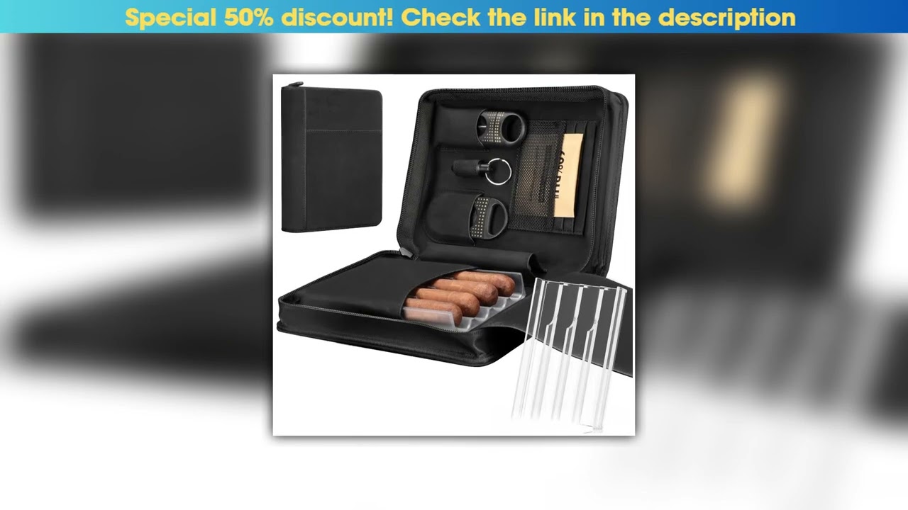 First Look 5-Pack Frosted Humidor Male Gift Cigar Accessories Vintage Men's Multifunctional Cigar C