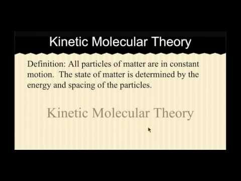 Kinetic Molecular Theory