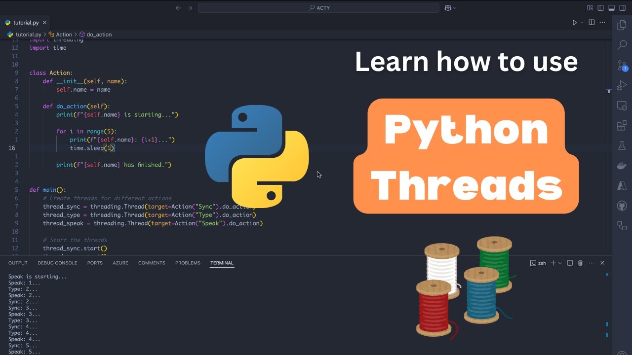 Learn how to use Threads in Python - YouTube