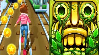 Subway Princess Runner VS Temple Run 2 Gameplay Walkthroughs Android iOS Games screenshot 1
