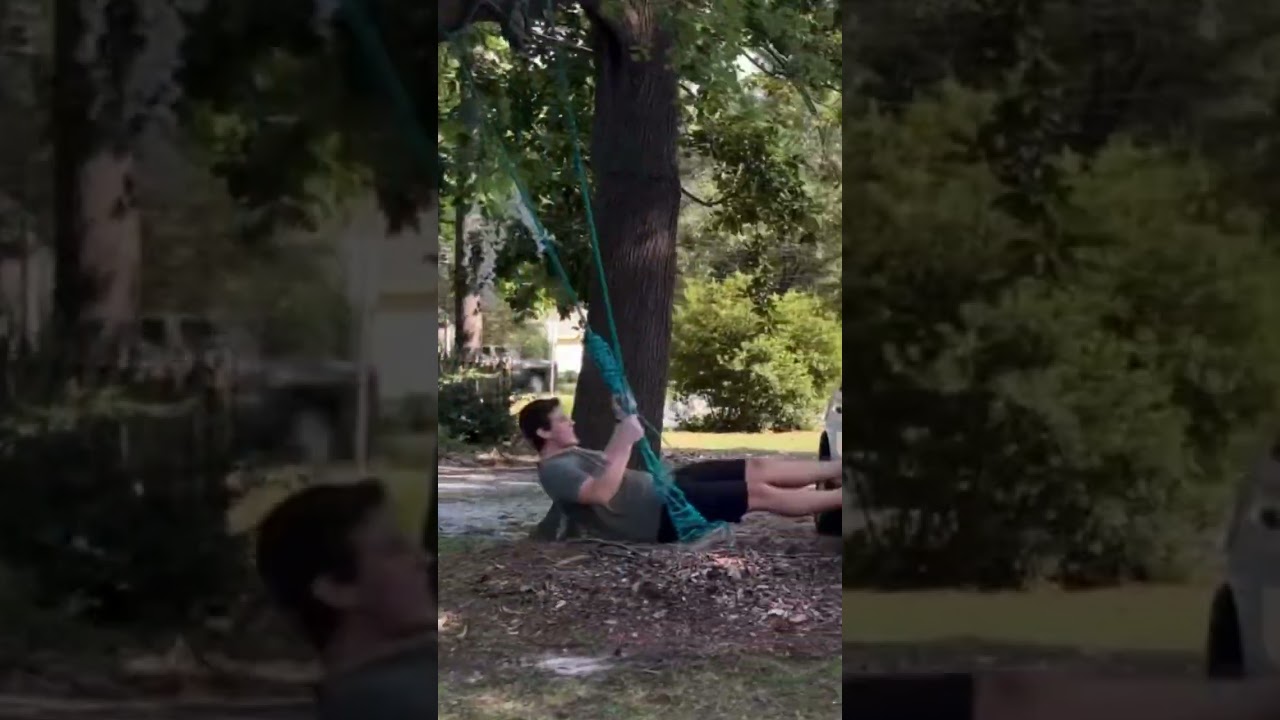 He wanted to swing…