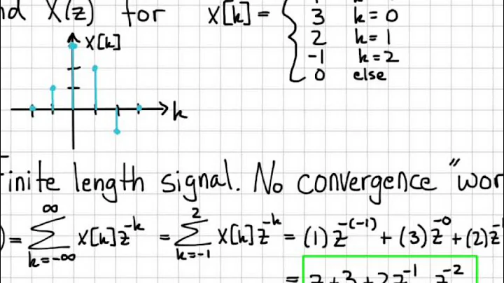 Z-Transform Example #1 - Z-Transform Part 1