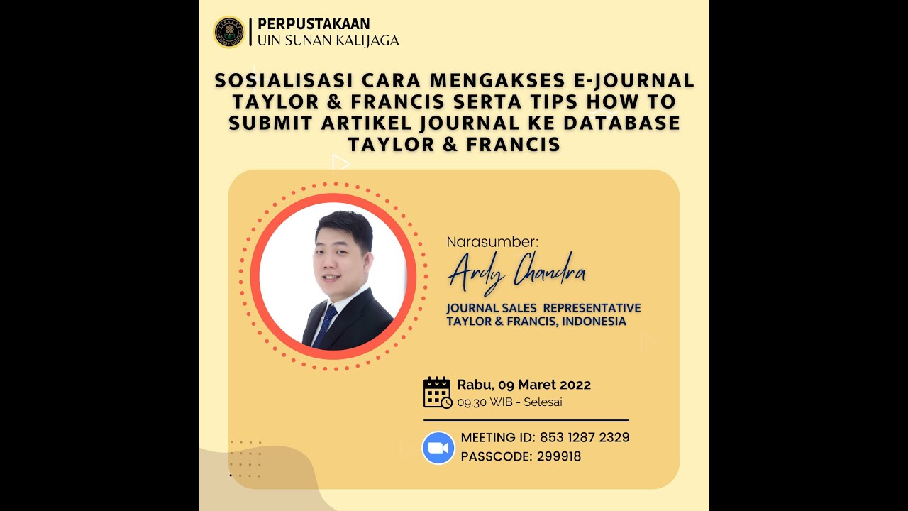 Sosialisasi Serta Tips How to Submit Artikel Journal ke Database Taylor & Francis