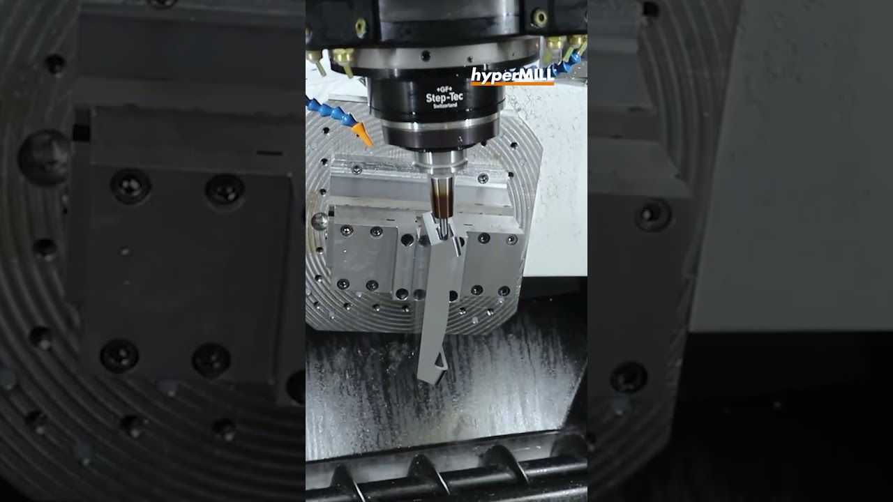 hyperMILL: High-Performance 5-Axis Machining an Air Baffle | Fraisa