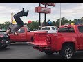 Jamie Backflips out of truck at McCloskey Motors in Colorado Springs!