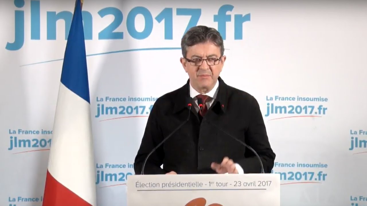 La prise de parole de Mélenchon