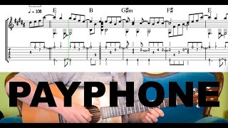 PAYPHONE - Tutorial for Acoustic Guitar