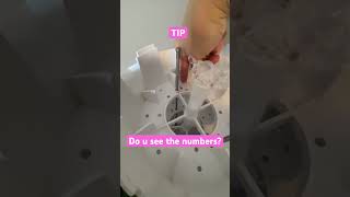 use marker to label your sections (see the 5 and 6?) and to mark where the metal poles go. Set up🙌