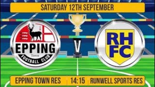 Epping town reserves VS Runwell sports reserves Highlights video