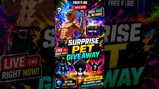 😱 SURPRISE PETS 🤯 LIVE GIVEAWAY 😃 DOUBLE PET GLITCH STEAL APEX 🤯 #shorts #freefire