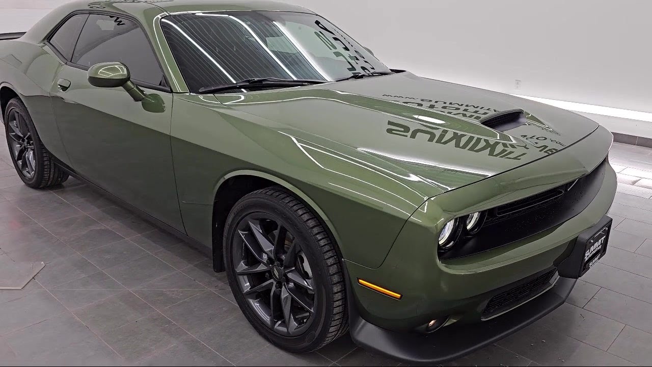 2021 Dodge Challenger GT F8 Green Used. walk around for sale in Fond Du Lac, Wisconsin,