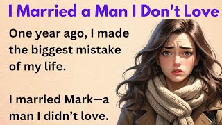 I married without Love | Learn English Through Stories | Listening Practice