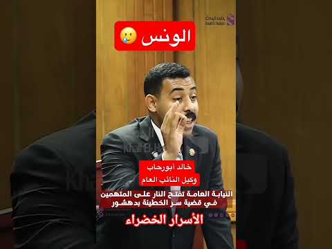 مرافعة خالد ابو رحاب وكيل النائب العام