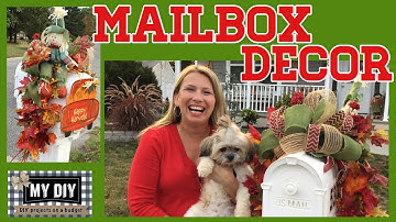 Mailbox Decoration Ideas Fall |  Pool noodle hack! | Dollar Tree DIY