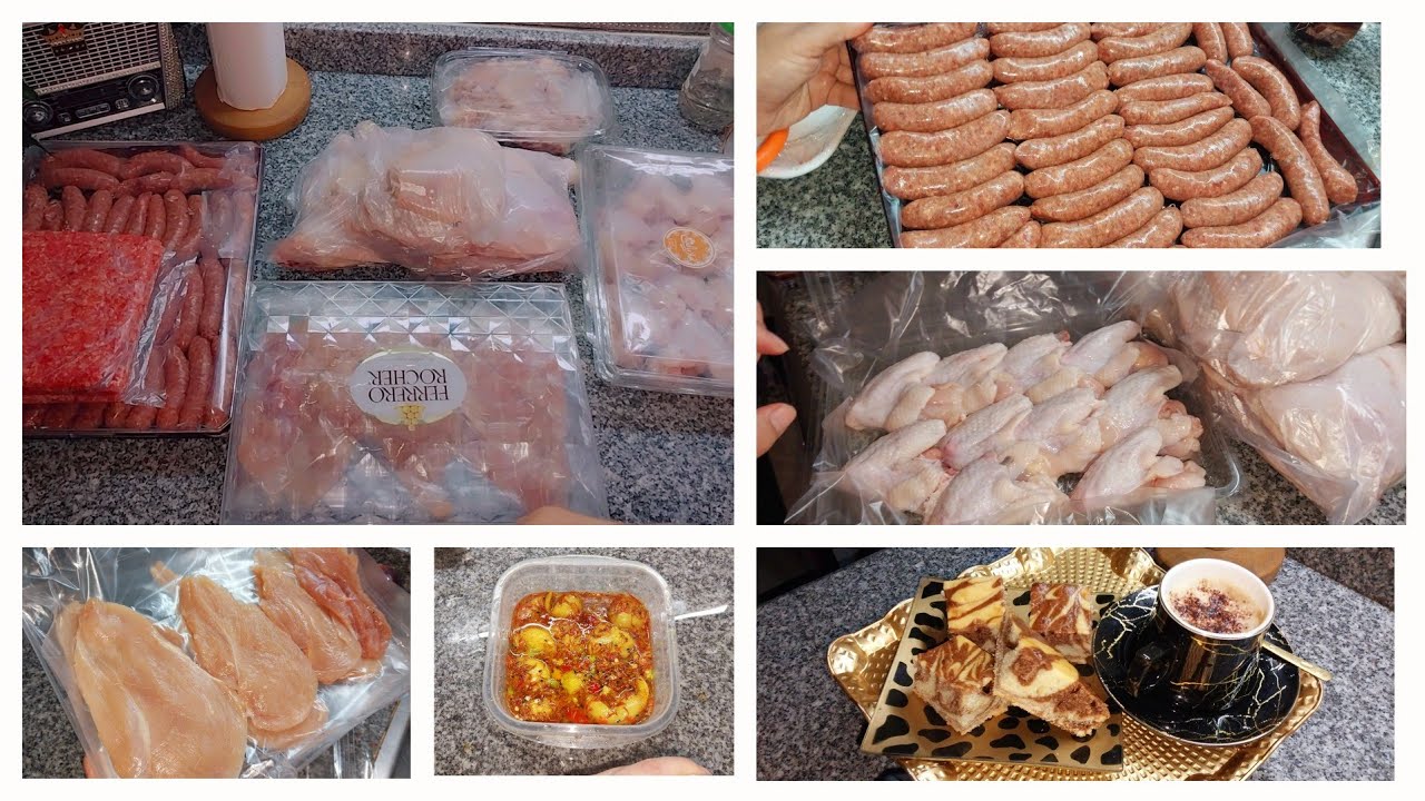 تعالي اقولك ازاي بقسم الفراخ و اللحمه واريح دماغي طوال الشهر +روتين قوي في المطبخ 