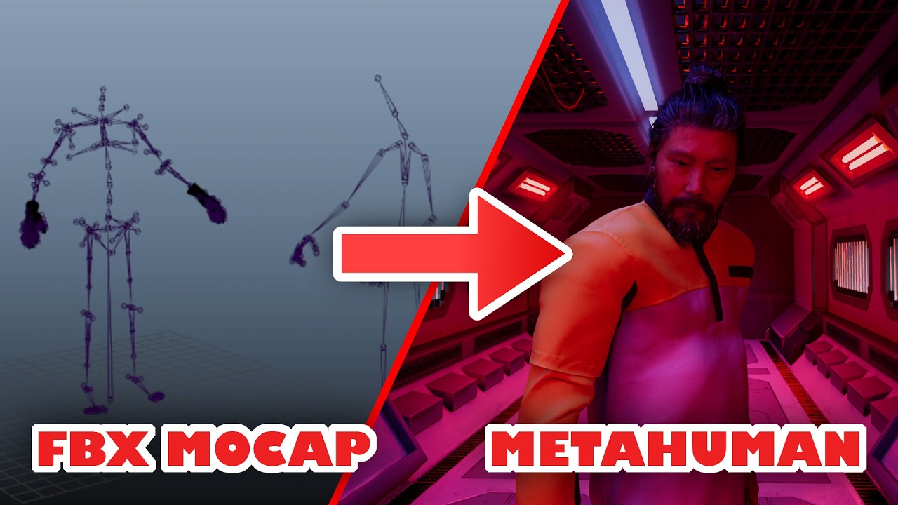 FBX Motion Capture to Unreal Engine 5 Metahuman Workflow - YouTube