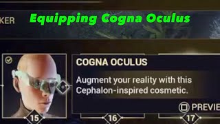 Equipping Cogna Oculus | Nightwave 3 Rank 15 reward | Warframe | The Glassmaker