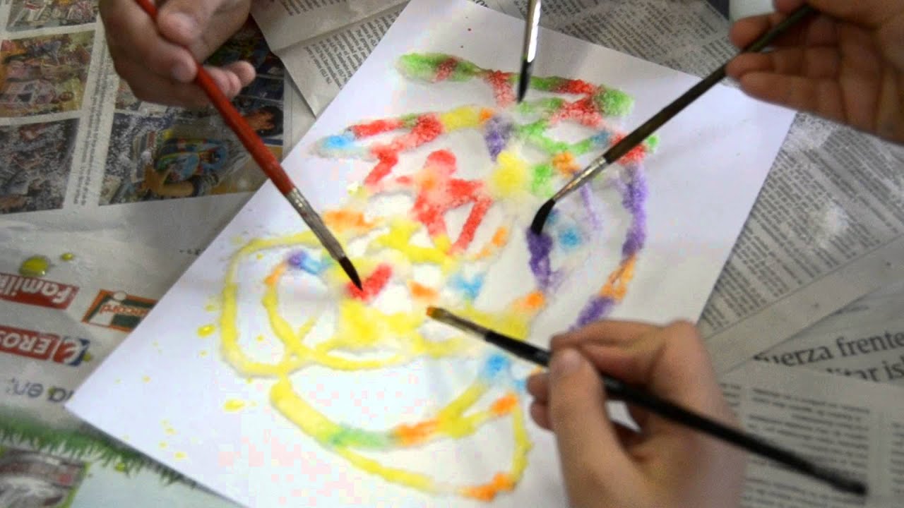PINTAR SOBRE COLA CON SAL - YouTube