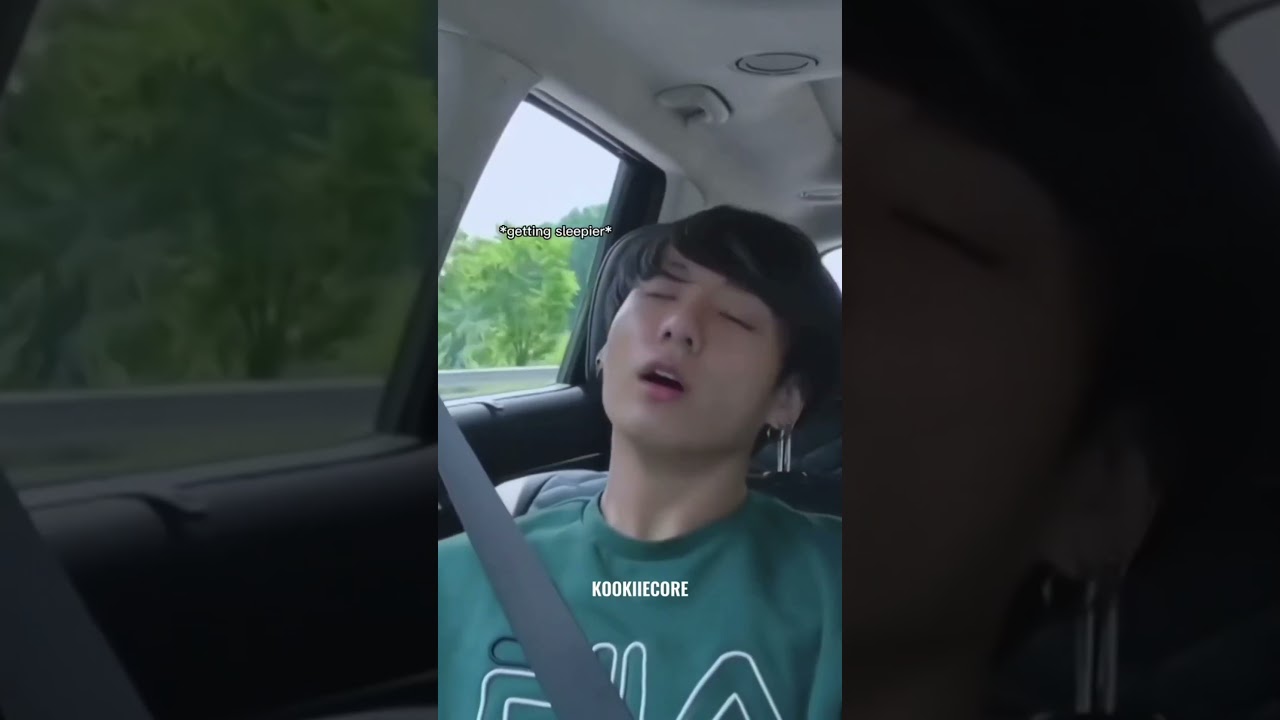 The process of him falling asleep 🥺