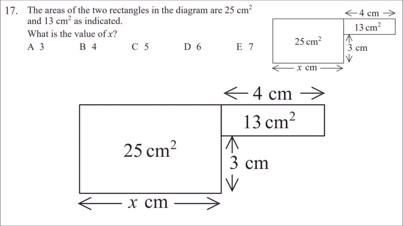 Q17 UKMT Junior maths challenge 2018 explained - YouTube