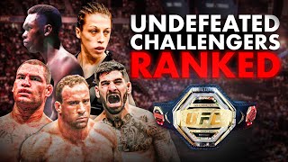 Every Undefeated UFC Title Challenger Ranked Worst To Best