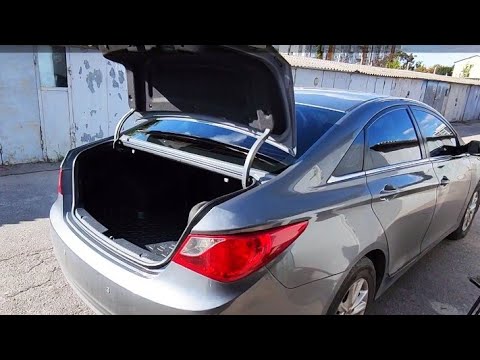 Доработка механизма открывания багажника Hyundai Sonata YF completion of the trunk opening