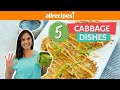 Make 5 Cabbage Dishes from 1 Head of Cabbage | Cabbage Soup, Cabbage Rolls, Cabbage Pancakes &amp; More!